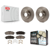 [Front] 2011-2017 Nissan Quest Premium OE Brake Rotors & Ceramic Pads Kit For Max Braking