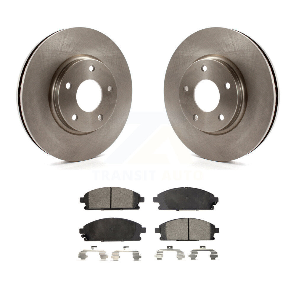 Front Disc Brake Rotors And Ceramic Pads Kit For 2004-2009 Nissan Quest