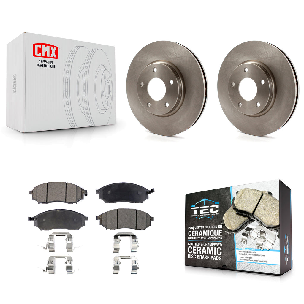 Front Disc Brake Rotors And Ceramic Pads Kit For Infiniti Q45 M45 INFINITI
