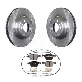 Front Disc Brake Rotors Ceramic Pad Kit For BMW 750Li 745Li 750i 745i 760Li 760i