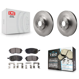 Front Brake Rotor And Ceramic Pad Kit For Subaru Forester Outback Impreza Legacy