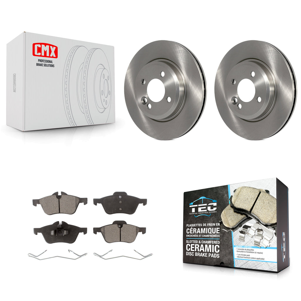 Front Disc Brake Rotor Ceramic Pad Kit For Mini Cooper With 276mm Diameter