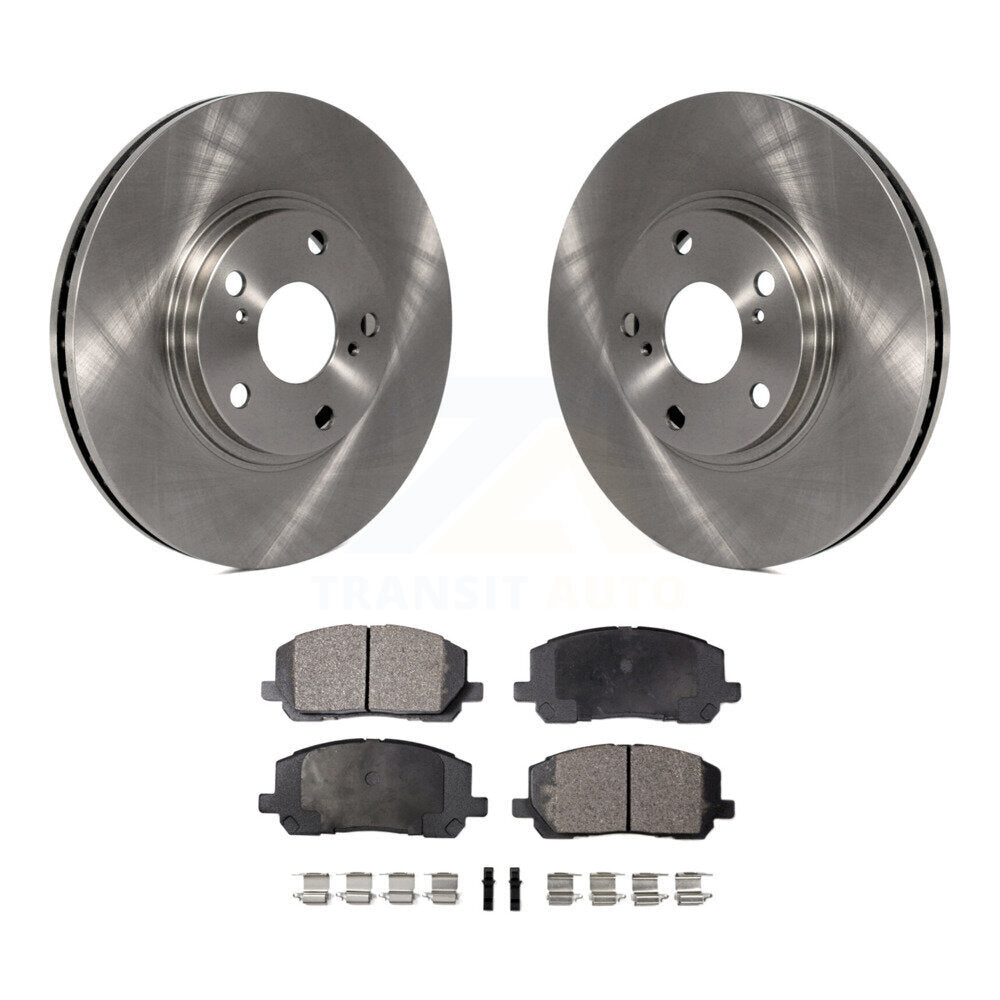 Front Disc Brake Rotors And Ceramic Pads Kit For Toyota Highlander