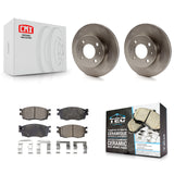 [Front] 2006 Hyundai Accent Hatchback Premium OE Brake Rotors & Ceramic Pads Kit For Max Braking