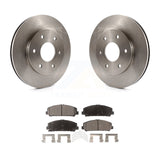 Front Disc Brake Rotors And Ceramic Pads Kit For INFINITI QX56