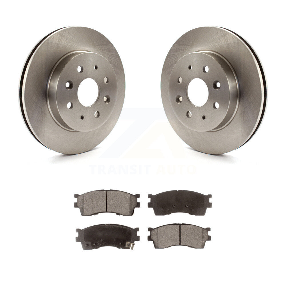 Front Disc Brake Rotors And Ceramic Pads Kit For 2003-2005 Kia Rio