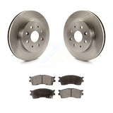 [Front] 2003-2005 Kia Rio Premium OE Brake Rotors & Ceramic Pads Kit For Max Braking