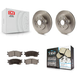 [Front] 2003-2005 Kia Rio Premium OE Brake Rotors & Ceramic Pads Kit For Max Braking