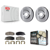 Front Disc Brake Rotors And Ceramic Pads Kit For Kia Amanti Hyundai XG350