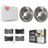 Front Brake Rotors Ceramic Pad Kit For 2017-2018 INFINITI Q70 With Sport Package
