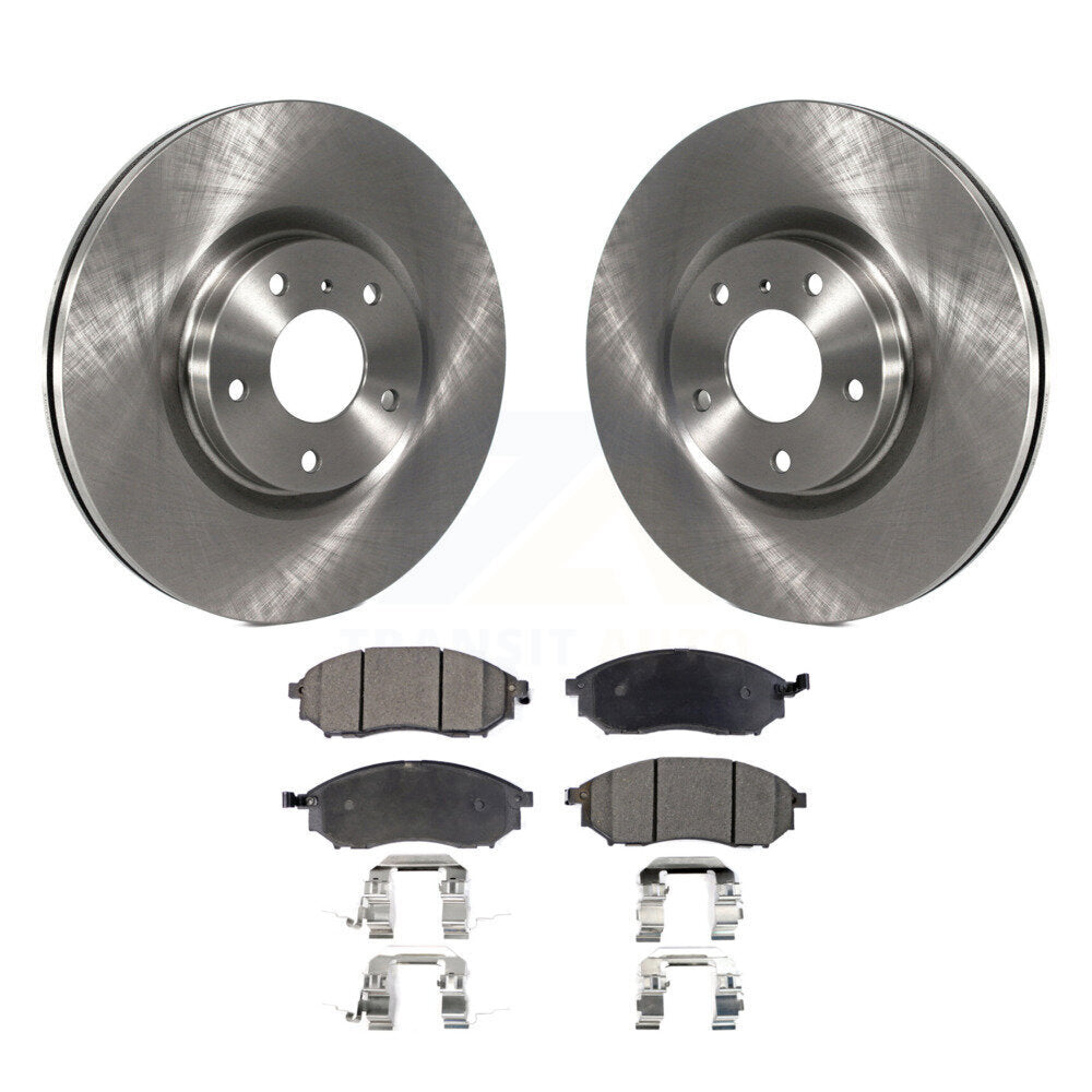 Front Brake Rotors & Ceramic Pad Kit For INFINITI Nissan G37 Murano G35 M35 370Z