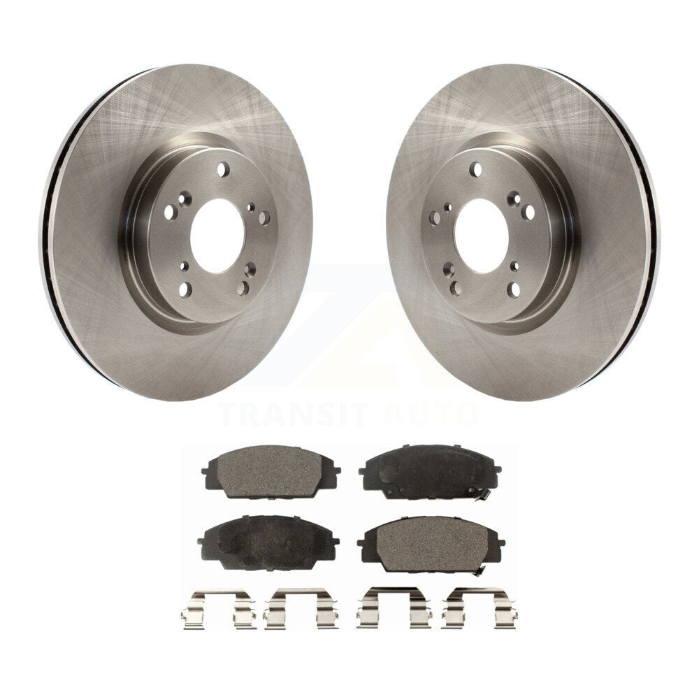 Front Disc Brake Rotors And Ceramic Pads Kit For Honda Civic Acura RSX CSX