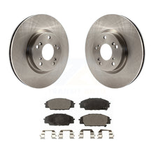 Charger l&#39;image dans la galerie, Front Disc Brake Rotors And Ceramic Pads Kit For Honda Civic Acura RSX CSX