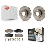 Front Disc Brake Rotors And Ceramic Pads Kit For Kia Sedona