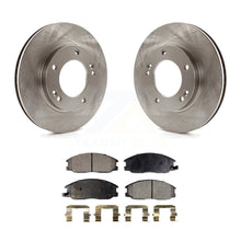 Charger l&#39;image dans la galerie, Front Disc Brake Rotors And Ceramic Pads Kit For 2003-2006 Kia Sorento