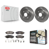 Front Disc Brake Rotor & Ceramic Pad Kit For Suzuki Forenza Reno Chevrolet Optra