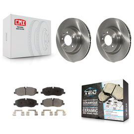 Front Disc Brake Rotors And Ceramic Pads Kit For Land Rover Range Sport LR3