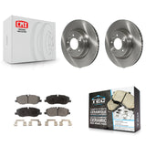 Front Disc Brake Rotors And Ceramic Pads Kit For Land Rover Range Sport LR3