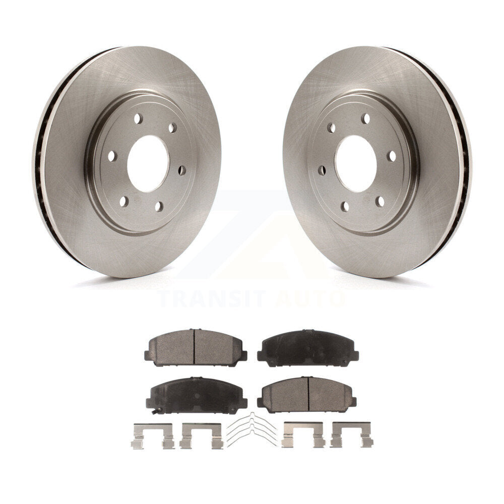 Front Disc Brake Rotors And Ceramic Pads Kit For Suzuki Equator