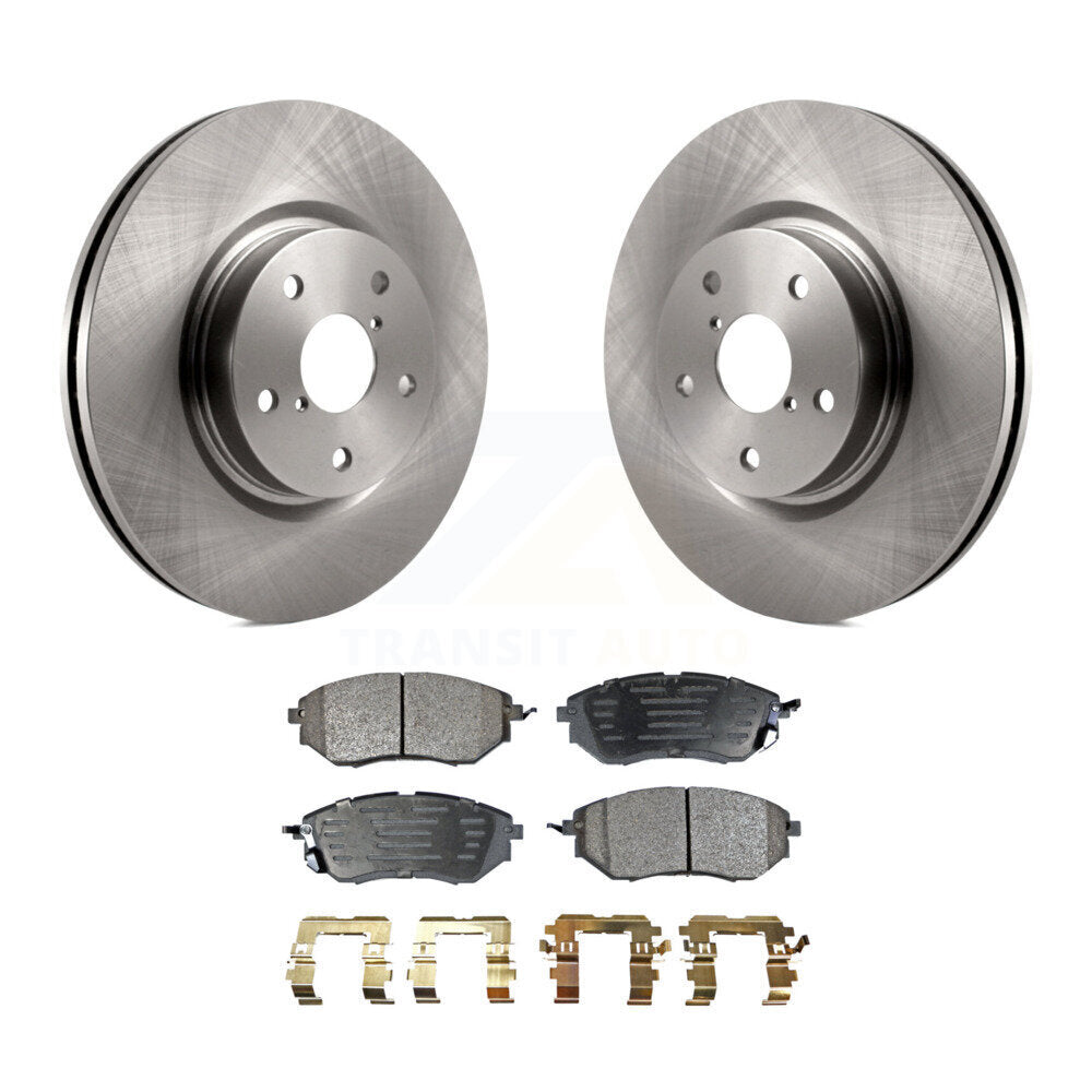 Front Disc Brake Rotors Ceramic Pad Kit For Subaru Outback Legacy WRX Tribeca B9