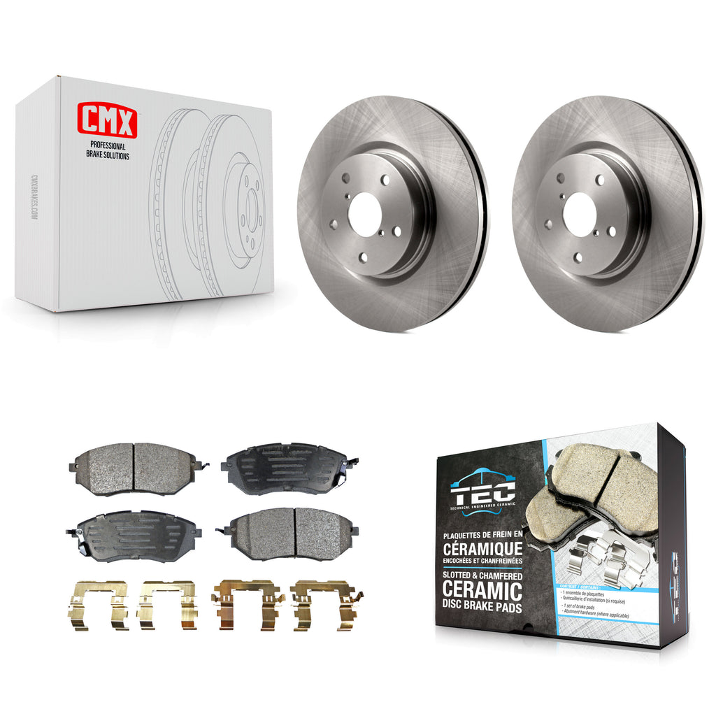 Front Disc Brake Rotors Ceramic Pad Kit For Subaru Outback Legacy WRX Tribeca B9