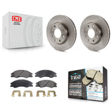 Front Disc Brake Rotors And Ceramic Pads Kit For Kia Spectra Spectra5