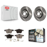 Front Brake Rotor Ceramic Pad Kit For 03-14 Volvo XC90 With 336mm Diameter