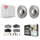 Front Disc Brake Rotor & Ceramic Pad Kit For Hyundai Tucson Kia Sportage Soul EV
