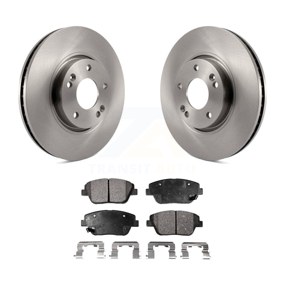 Front Disc Brake Rotors And Ceramic Pads Kit For Hyundai Sonata Kia Optima