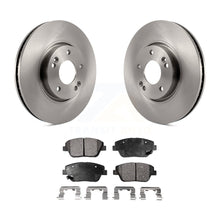 Charger l&#39;image dans la galerie, Front Disc Brake Rotors And Ceramic Pads Kit For Hyundai Sonata Kia Optima