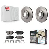 Front Disc Brake Rotors And Ceramic Pads Kit For Hyundai Sonata Kia Optima