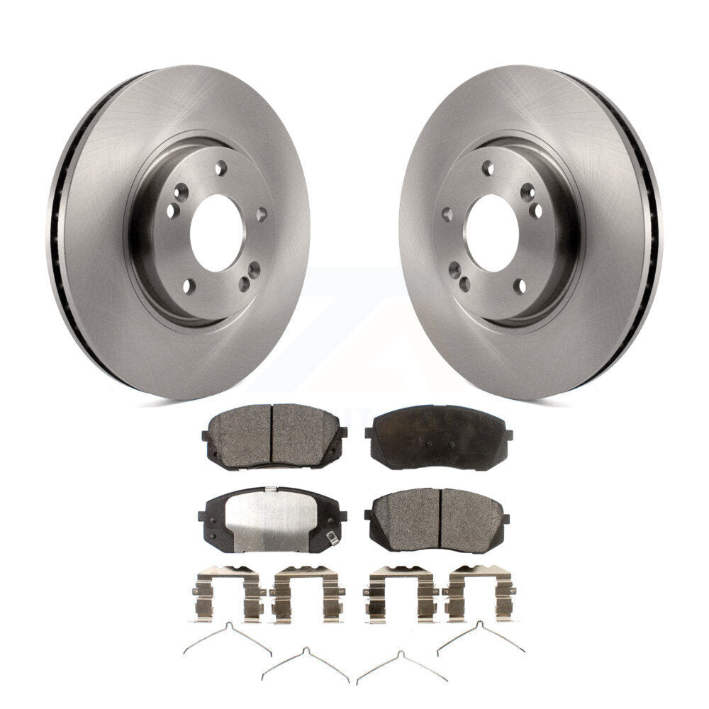 Front Disc Brake Rotors And Ceramic Pads Kit For Hyundai Sonata