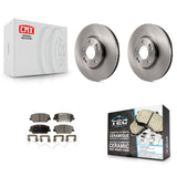 Front Disc Brake Rotor And Ceramic Pad Kit For Kia Forte Hyundai Veloster Forte5