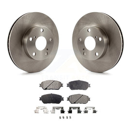 [Front] 05-15 Toyota Tacoma With 5 Lug Wheels Premium OE Brake Rotors & Ceramic Pads Kit For Max Braking