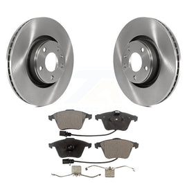 Front Brake Rotors Ceramic Pad Kit For Audi A6 Quattro With 321mm Diameter Rotor