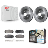 Front Brake Rotor & Ceramic Pad Kit For Toyota RAV4 Scion tC Matrix Pontiac Vibe