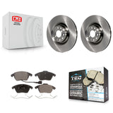 Front Brake Rotor And Ceramic Pad Kit For Volkswagen CC GTI Golf Audi A3 Quattro