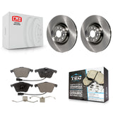 Front Disc Brake Rotors And Ceramic Pads Kit For Volkswagen Passat CC Golf R R32
