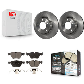 Front Disc Brake Rotor & Ceramic Pad Kit For BMW 328i 325i 128i 328xi 325xi 323i