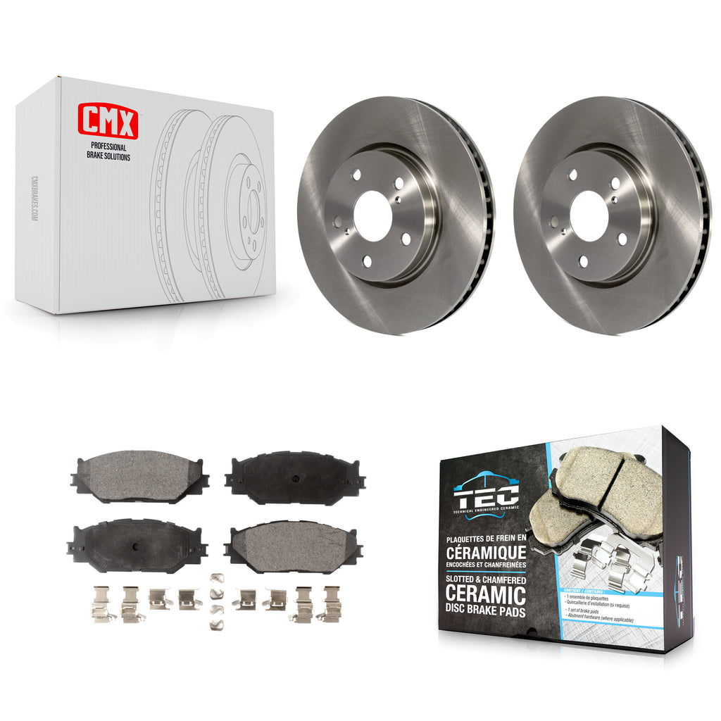 Front Disc Brake Rotors And Ceramic Pads Kit For Lexus IS250