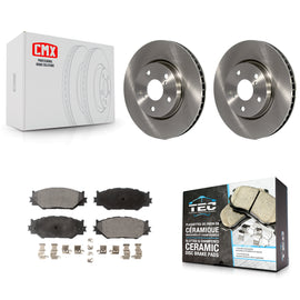 Front Disc Brake Rotors And Ceramic Pads Kit For Lexus IS250