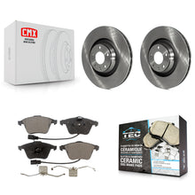Charger l'image dans la galerie, Front Brake Rotors Ceramic Pad Kit For Audi A6 Quattro With 347mm Diameter Rotor