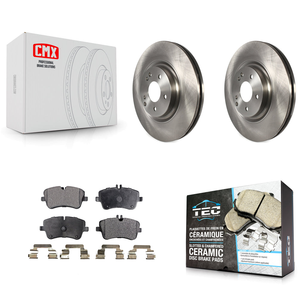 Front Disc Brake Rotors And Ceramic Pads Kit For Mercedes-Benz SLK280 C320