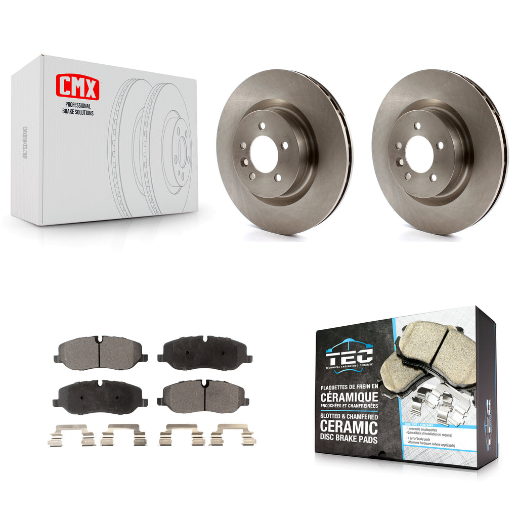 Front Brake Rotors Ceramic Pad Kit For 06-07 Land Rover Range Sport Supercharged