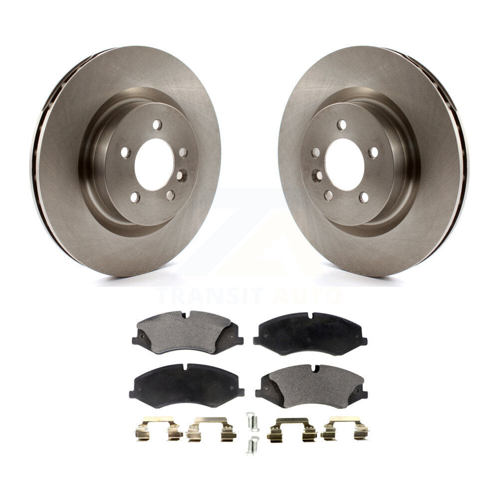 Front Disc Brake Rotors Ceramic Pad Kit For Land Rover Range Sport LR4 Discovery