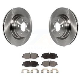 Front Brake Rotor Ceramic Pad Kit For 06-09 Land Rover Range Naturally Aspirated