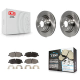 Front Brake Rotor Ceramic Pad Kit For 06-09 Land Rover Range Naturally Aspirated