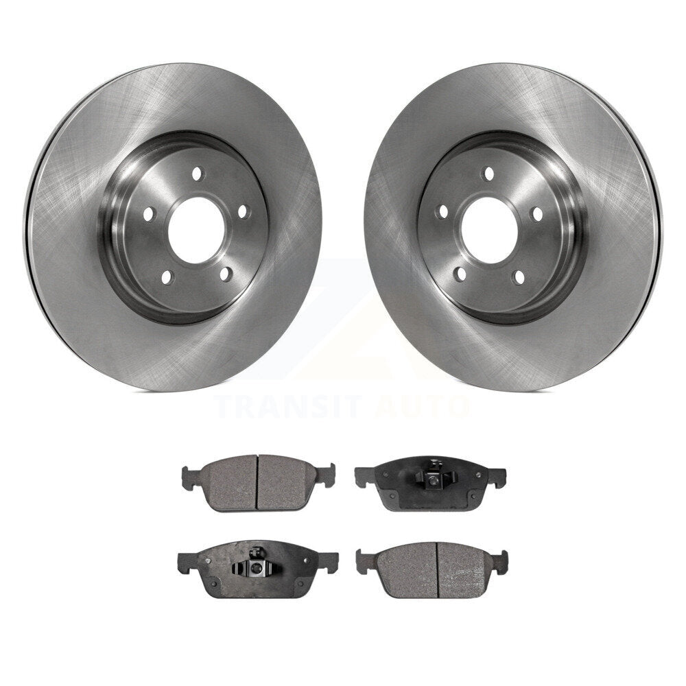 Front Brake Rotors & Ceramic Pad Kit For Ford Escape Transit Connect Lincoln MKC