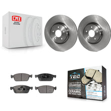 Load image into Gallery viewer, Front Brake Rotors &amp; Ceramic Pad Kit For Ford Escape Transit Connect Lincoln MKC