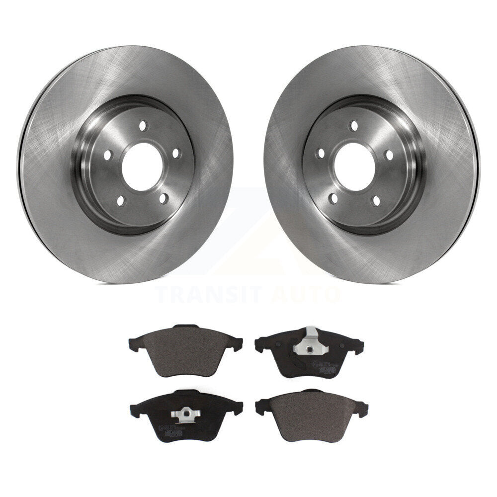 Front Disc Brake Rotors And Ceramic Pads Kit For Volvo S40 C70 V50